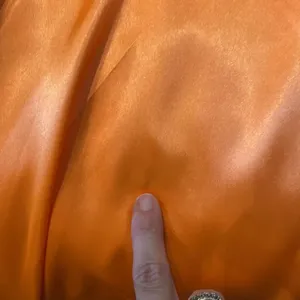 Women’s Orange Full Length Long Sleeve Dress Leg Slit Corset Back Size 14 *READ thumbnail 13