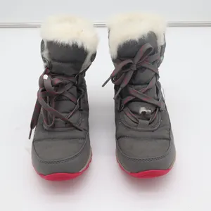 Sorel Whitney Short Lace Grey Pink Waterproof Winter Snow Boots Womens 6.5 thumbnail 2