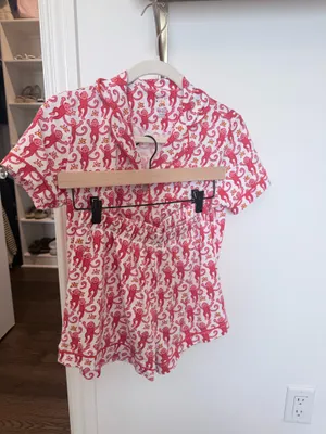 Roller Rabbit Pajamas Monkey Pink thumbnail 2