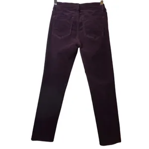 Ann Taylor LOFT Modern Straight Corduroy‎ Pants Burgundy Sz 0/25 Workwear Career thumbnail 3