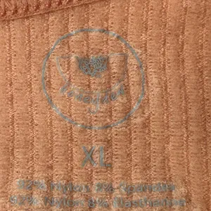 Honeydew Ribbed Racerback Sports‎ Bra Pinkish Peach XL Seamless Activewear thumbnail 3