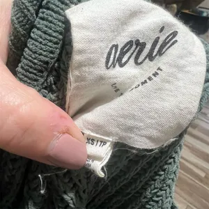 Aerie Women's XS Green Oversized Collared V-Neck Pullover Sweater thumbnail 8