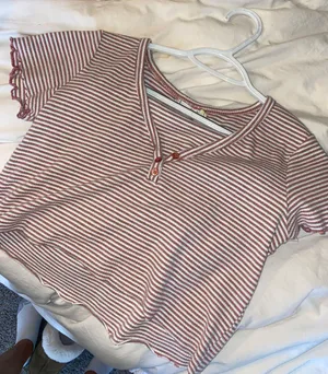 Free People Urban Outfitters striped cropped top thumbnail 2
