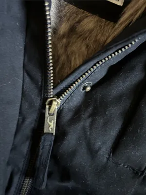 Hollister Black Trench Coat with Faux-Fur Hood thumbnail 3
