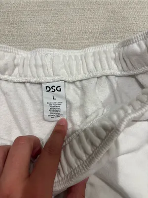 DSG White Women's Athletic Lounge Shorts Size L thumbnail 3