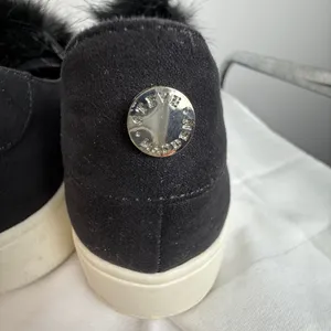 Steve Madden Black Furry Slip-On‎ Sneakers thumbnail 5