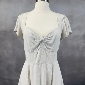 Abercrombie Fitch Mini‎ Dress Womens Small Smocked Cottage Coastal Clean Girl thumbnail 2