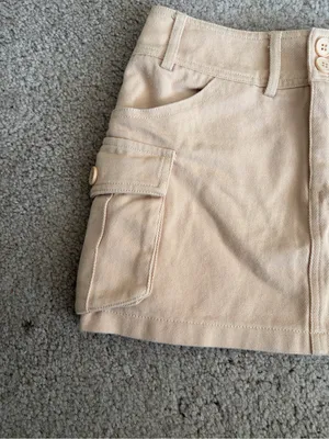 Edikted Katya low-rise cargo cotton festival trendy concert skirt size small 28 thumbnail 5