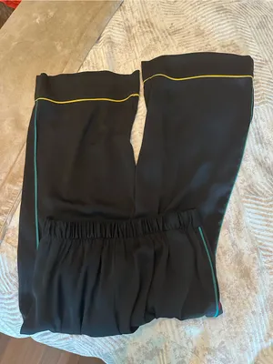 BCBGeneration Black Joggers with Yellow, Teal and Pink Piping thumbnail 4