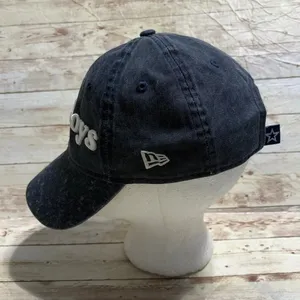 New Era Dallas Cowboys Baseball Hat Cap Women's O/S Distressed Dark Wash Blue thumbnail 2