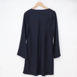 Old Navy Dress Womens M The Occasion Shift Navy Blue Bell Sleeve Excellent thumbnail 4