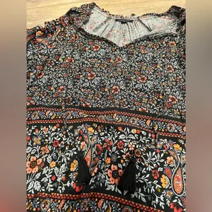 American Eagle Floral Long Sleeve Top thumbnail 2