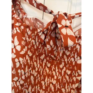 Milk &‎ Honey Orange Butterfly Top Size Large thumbnail 5