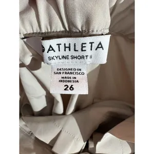 Athleta Women's Skyline Short II Paperbag Beige 530641‎ size 26 thumbnail 4