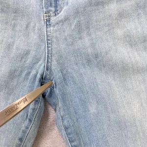 Paige Hoxton Slim Crop Jeans Women's‎ Size 31 Light Wash Denim Frayed Hem thumbnail 6