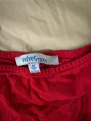 Velvet Moon Red Babydoll Tank Top thumbnail 3