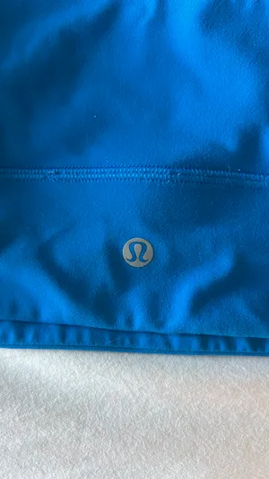 Lululemon Poolside Blue Asymmetrical Bra thumbnail 7