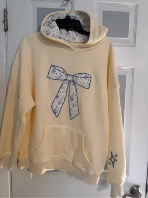 Altar’d State Bow Graphic Hoodie Sweatshirt thumbnail 2