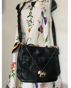 Coach Black Crossbody Bag Customized with Applique thumbnail 9