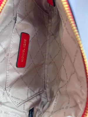 Michael Kors Maisie Large 3 in 1 Leather Tote Bag - Flame Red thumbnail 9
