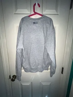 Gear For Sports Big Cotton Virginia Tech Hokies Gray Crewneck Sweatshirt thumbnail 4