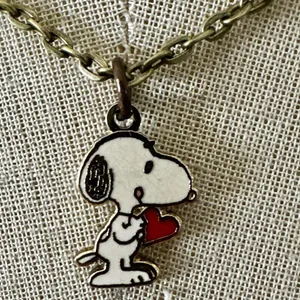 Snoopy Heart Pendant Necklace – Vintage thumbnail 2