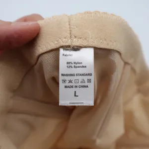 KLVEE High Waist Shapewear Shorts Nude Beige Compression Tummy Control Large thumbnail 3