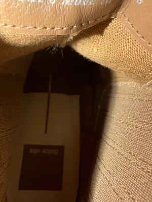Dolce Vita Beige Suede Block-Heel Chelsea Ankle Boots thumbnail 5