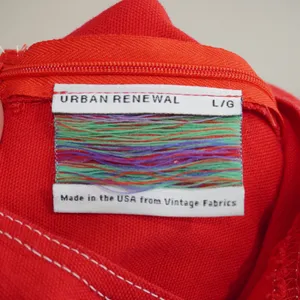 Urban Renewal Large Mini Dress Red Contrast Stitch Sleeveless Retro Mod thumbnail 5