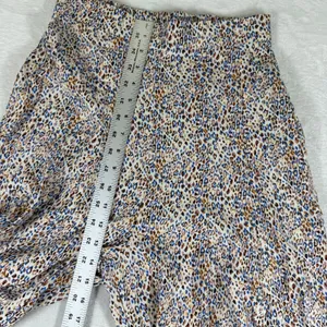 Petal‎ + Pup Blue Brown Animal Print Rayon Midi Skirt Womens Size US 6 Small thumbnail 5