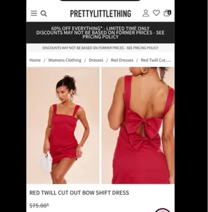 Red Bow Dress Pretty Little Thing Mini thumbnail 4