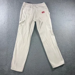 Dickies Corduroy Carpenter Pants Womens 1 25 Cream Skater Utility Fit 28x29.5 thumbnail 3