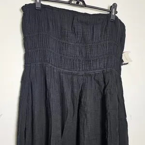 ANTHROPOLOGIE Celandine Strapless Smocked DW Maxi Dress /Black/ Size L -98212269 thumbnail 5