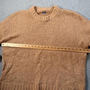 Aerie Women's Small Brown Chunky Knit Oversized Sweater Crew Neck Wool Blend thumbnail 8