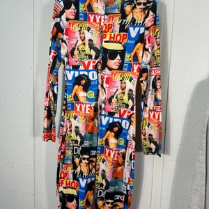 Vintage Harlem Bodycon Bodysuit Size Medium EUC thumbnail 8