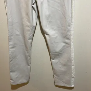 Abercrombie & Fitch LONG Curve Love Slim Straight Faux Leather Denim Jeans 29/8L thumbnail 10