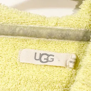 UGG Yellow Fleece Hana Full Zip Hooded Sweatshirt Size Medium thumbnail 3