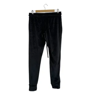 NFL Carolina Panthers Velour‎ Elastic Waist Medium Women Jogger Pants Bla… thumbnail 2