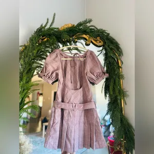 Free people sevi plaid mini dress Xs Nwot thumbnail 4