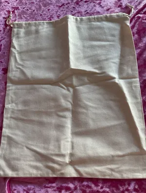 Valentino Dust Bag Beige Drawstring Purse Shoes thumbnail 1