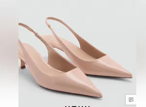 Mango Elegant Pink Slingback Heels thumbnail 1