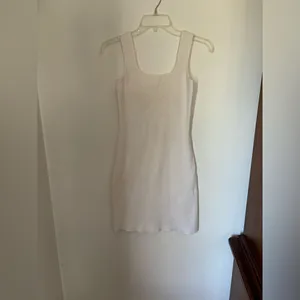 Abercrombie & Fitch Ribbed Sleeveless Dress Size Small Off White thumbnail 2