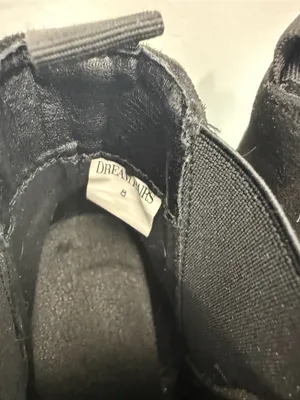 Dream Pairs Black Suede Chelsea Ankle Boots thumbnail 3
