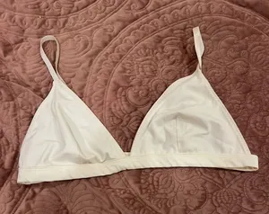White Triangle Bralette - Women Intimates & Sleepwear XL thumbnail 1