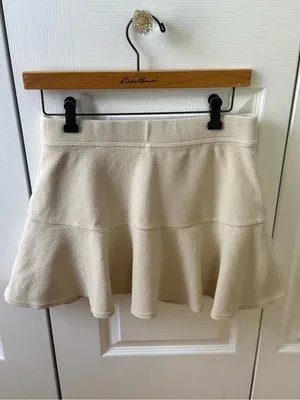 Offline by Aerie Partyfavor Circle Mini Skirt in Cream thumbnail 3