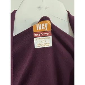 Lucy Power Women’s Track Jacket Full Zip Red Plum Ruched Yoga Athletic Size XL thumbnail 11