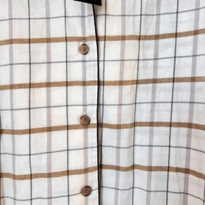 NWT‎ Jenni Kayne Flannel Pajama Top Ivory Plaid Small 100% Cotton Cozy Sleepwear thumbnail 7
