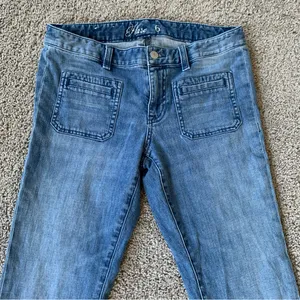 Tommy Hilfiger Women's Flare Jeans Raw Hem Size 6 thumbnail 3