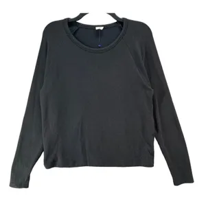 Wilfred Free Sweater Womens Small Black Long‎ Sleeve Pullover Crewneck Soft Top thumbnail 1