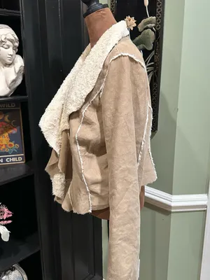 JouJou Tan Faux Shearling Jacket Size XL thumbnail 7